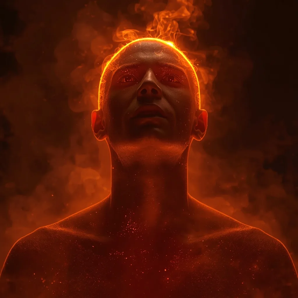 Dramatic Volcanic Eruption: An Epic Survival Portrait – cinematic ai prompts – AI generated example