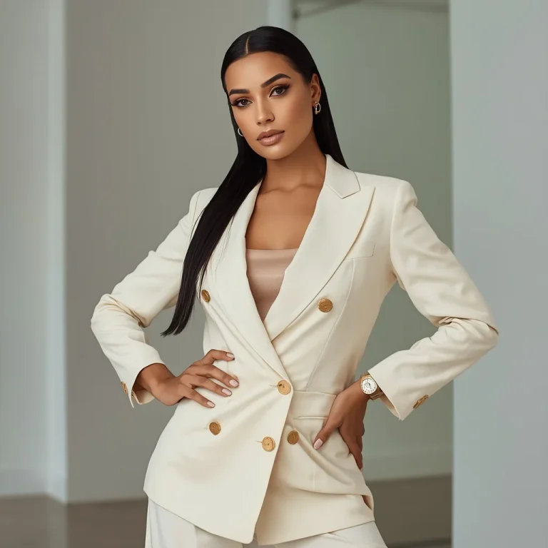Sophisticated Power: A Woman in a Tailored Pantsuit | motivation ai prompt